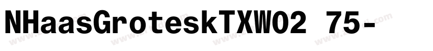NHaasGroteskTXW02 75字体转换 NHaasGroteskTXW02 75字体转换